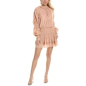 Ramy Brook Coralyn Drop Waist Mini Dress in Rose Quartz Size S